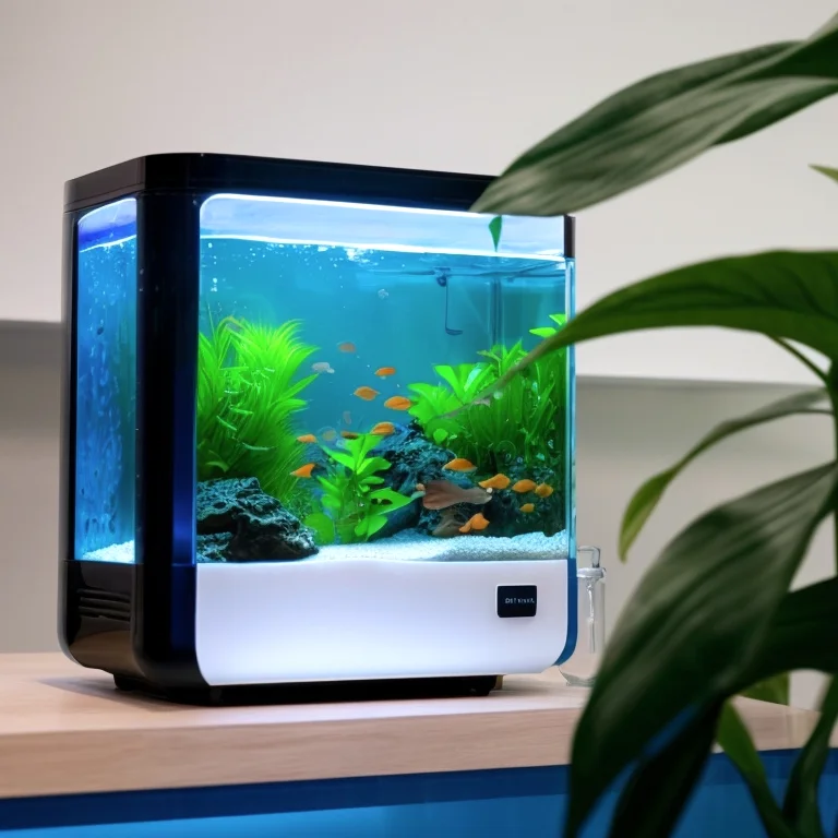 Smartes Aquarium Gerät installiert